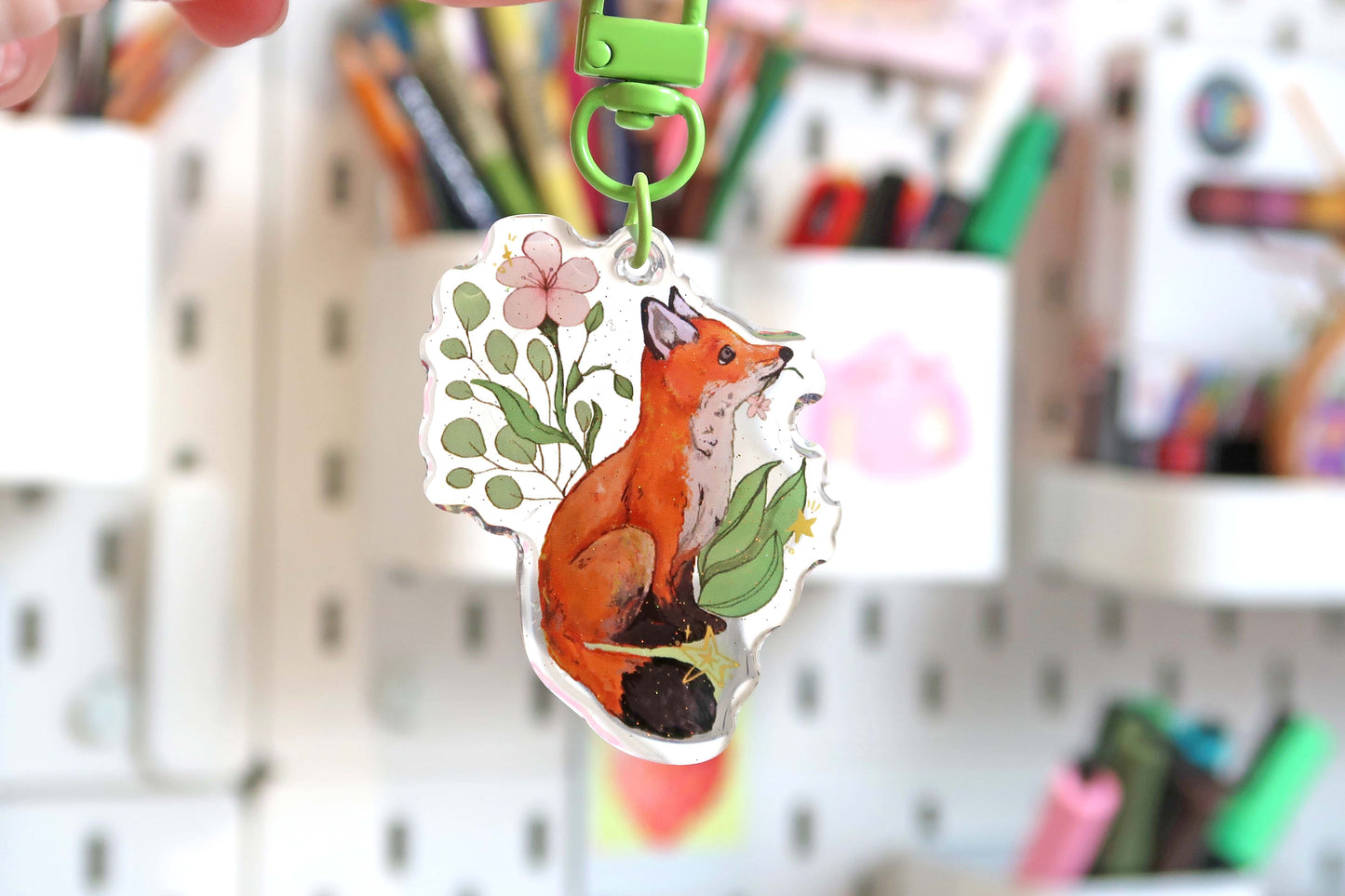 Fox Acrylic Keyring