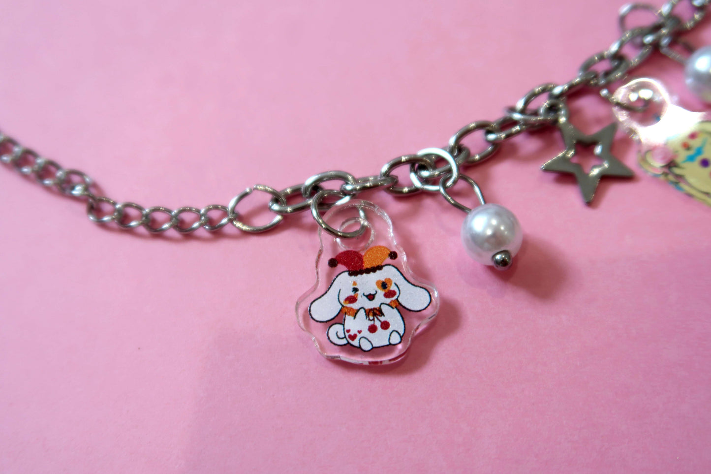 Sanrio Confetti Clown Acrylic Charm Bracelet