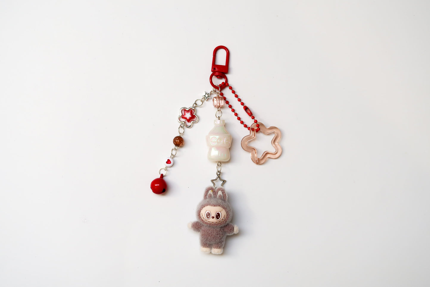 Labubu Cola Beaded Keyring