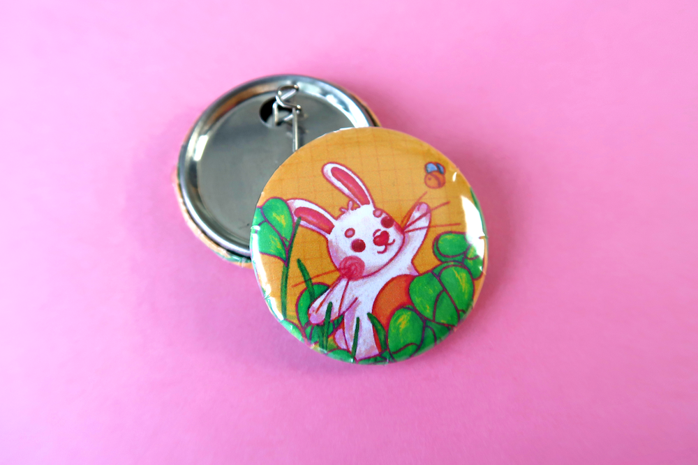 Bunny Button Badge