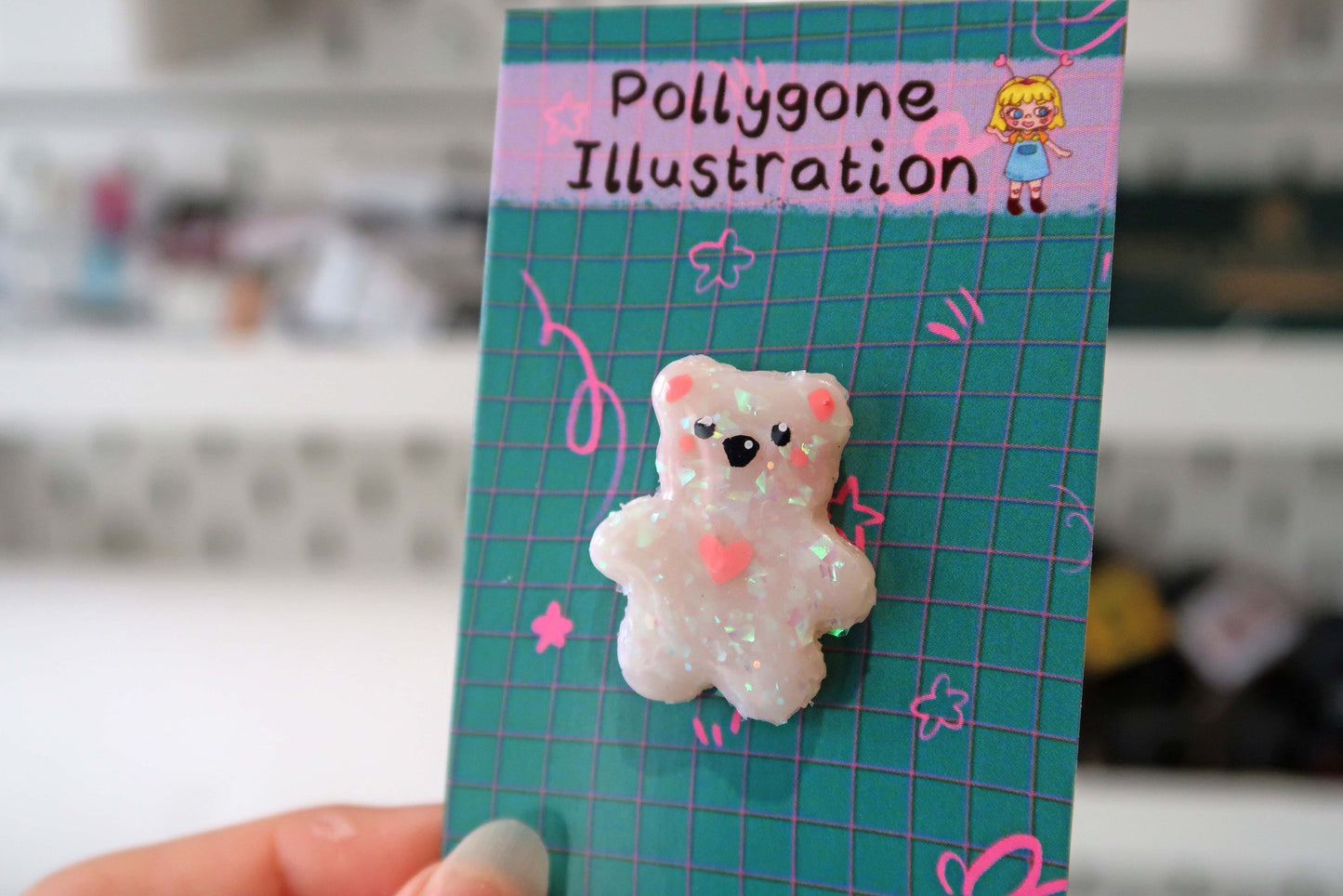 Handmade Clay Bear Pin Mystery Box Surprise