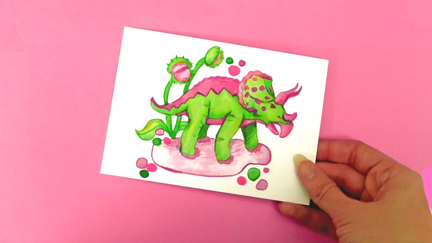 Dinosaur Postcard Print