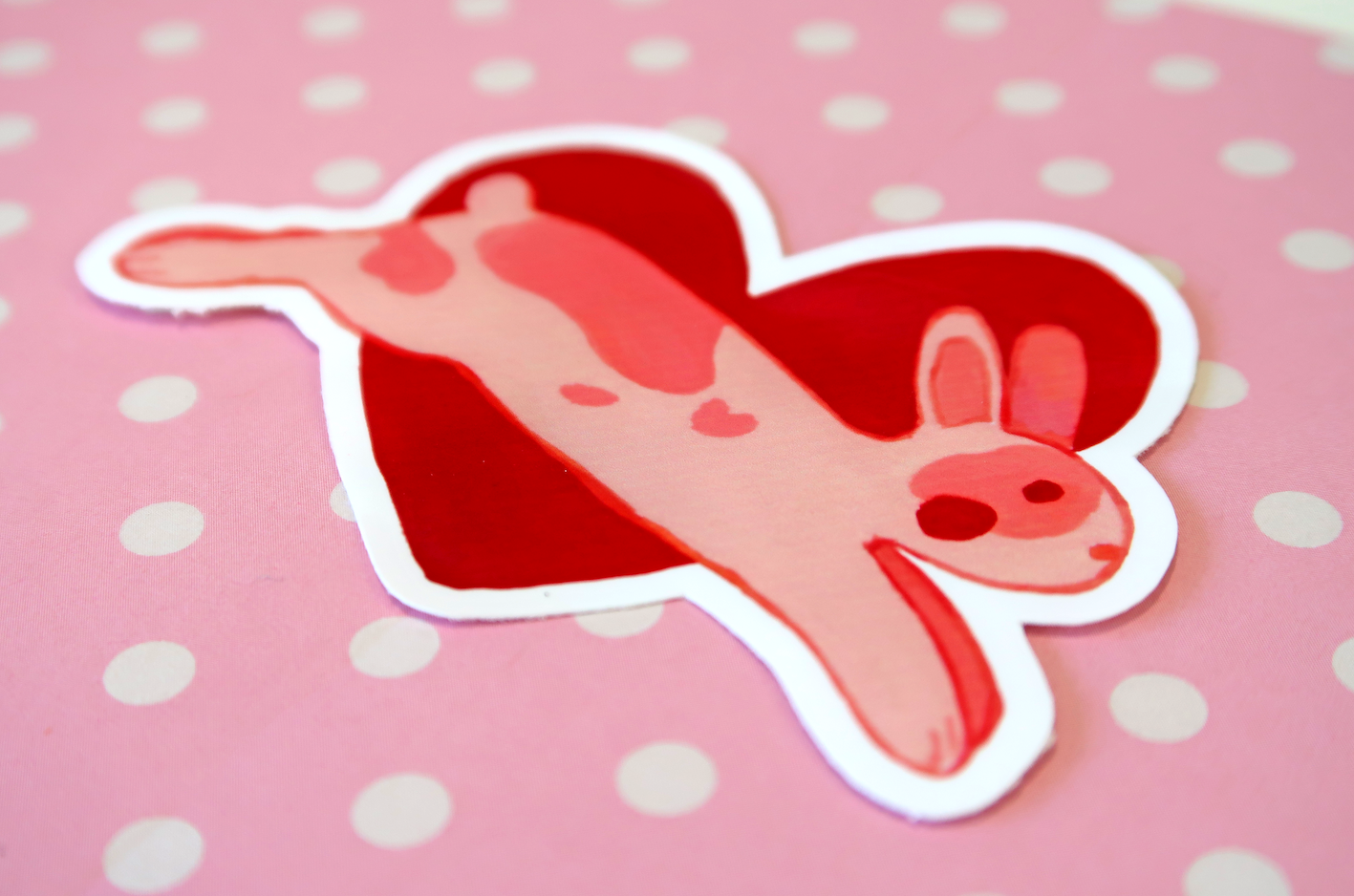 Bunny Love Vinyl Sticker