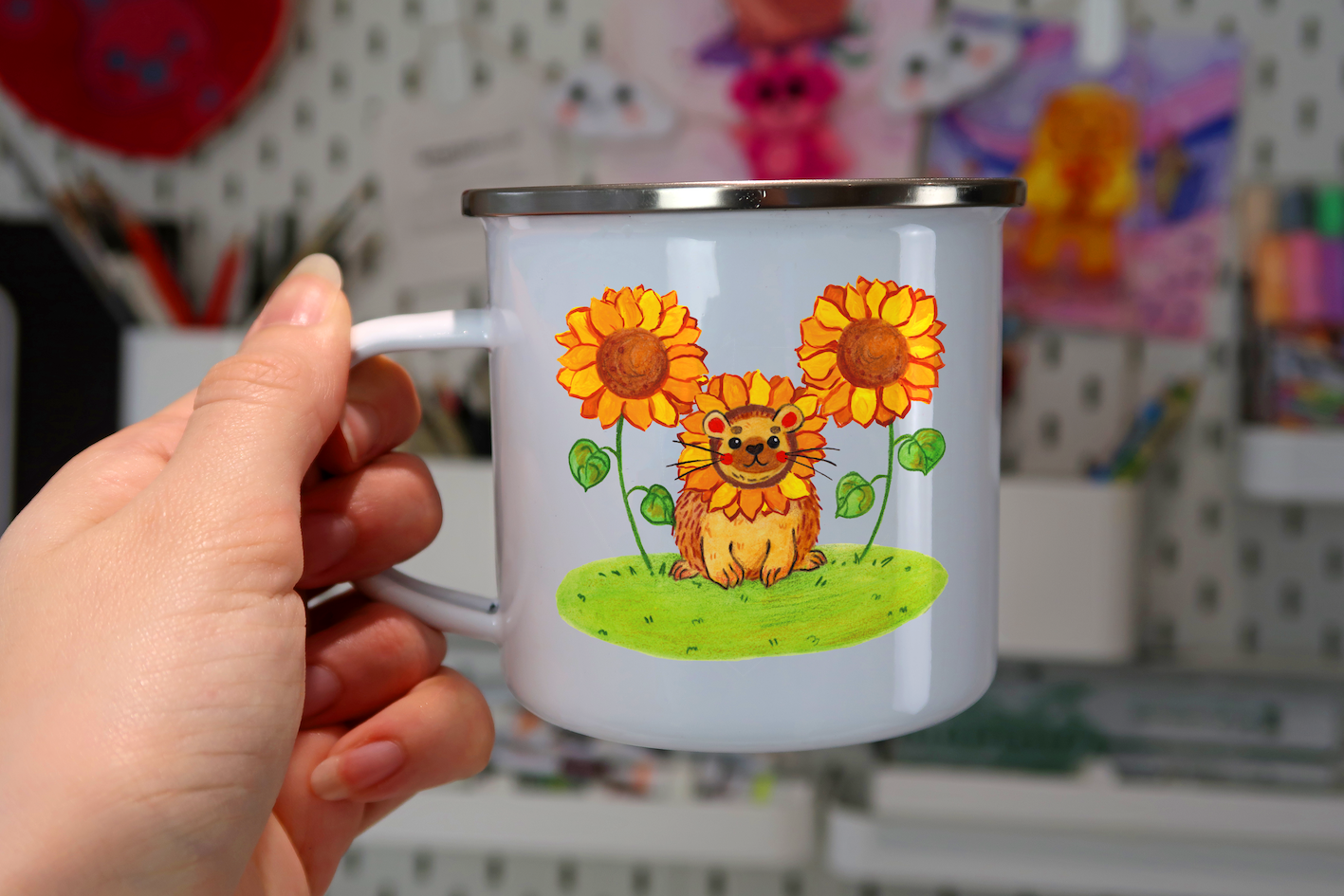 Hedgehog Unbreakable Enamel Mug/s