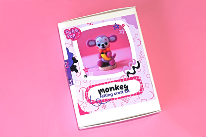 Monkey Needle Felting Kit