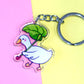 Duck acrylic keyring