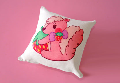 Strawberry Skunk Cushion