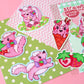 Strawberry Skunk Sticker Set (Pack of 5)