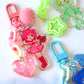 Tokyo Mew Mew glitter acrylic keyring w/ charms - Mew Mew Power