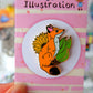 Fox Enamel Pin