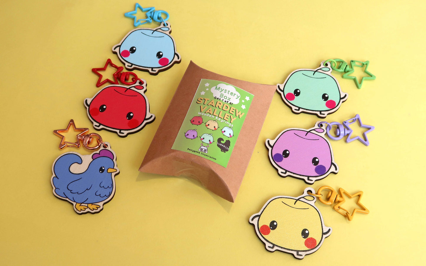 Stardew Valley Jumino Mystery Box Wooden Keyring Surprise