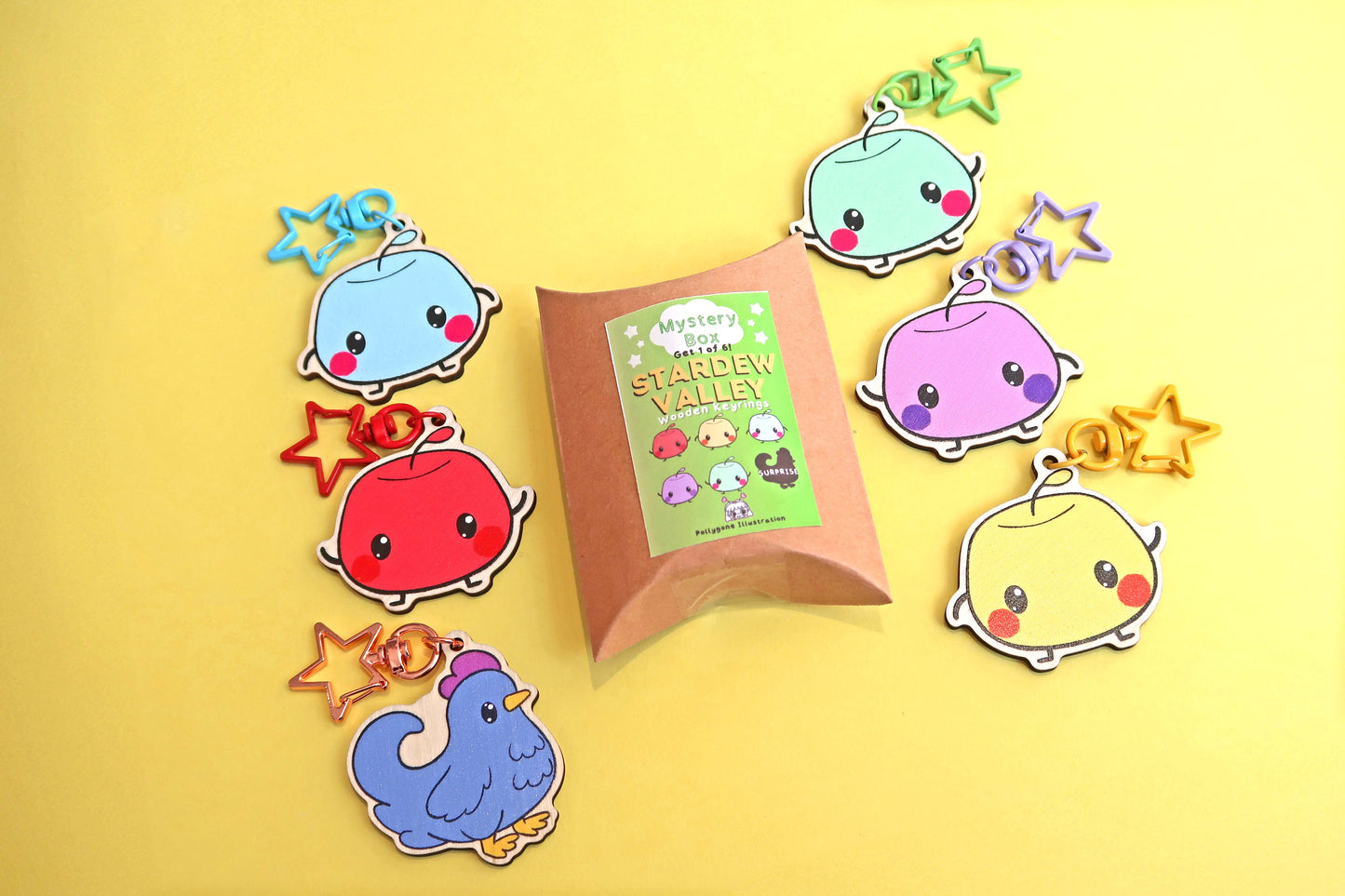 Stardew Valley Jumino Mystery Box Wooden Keyring Surprise