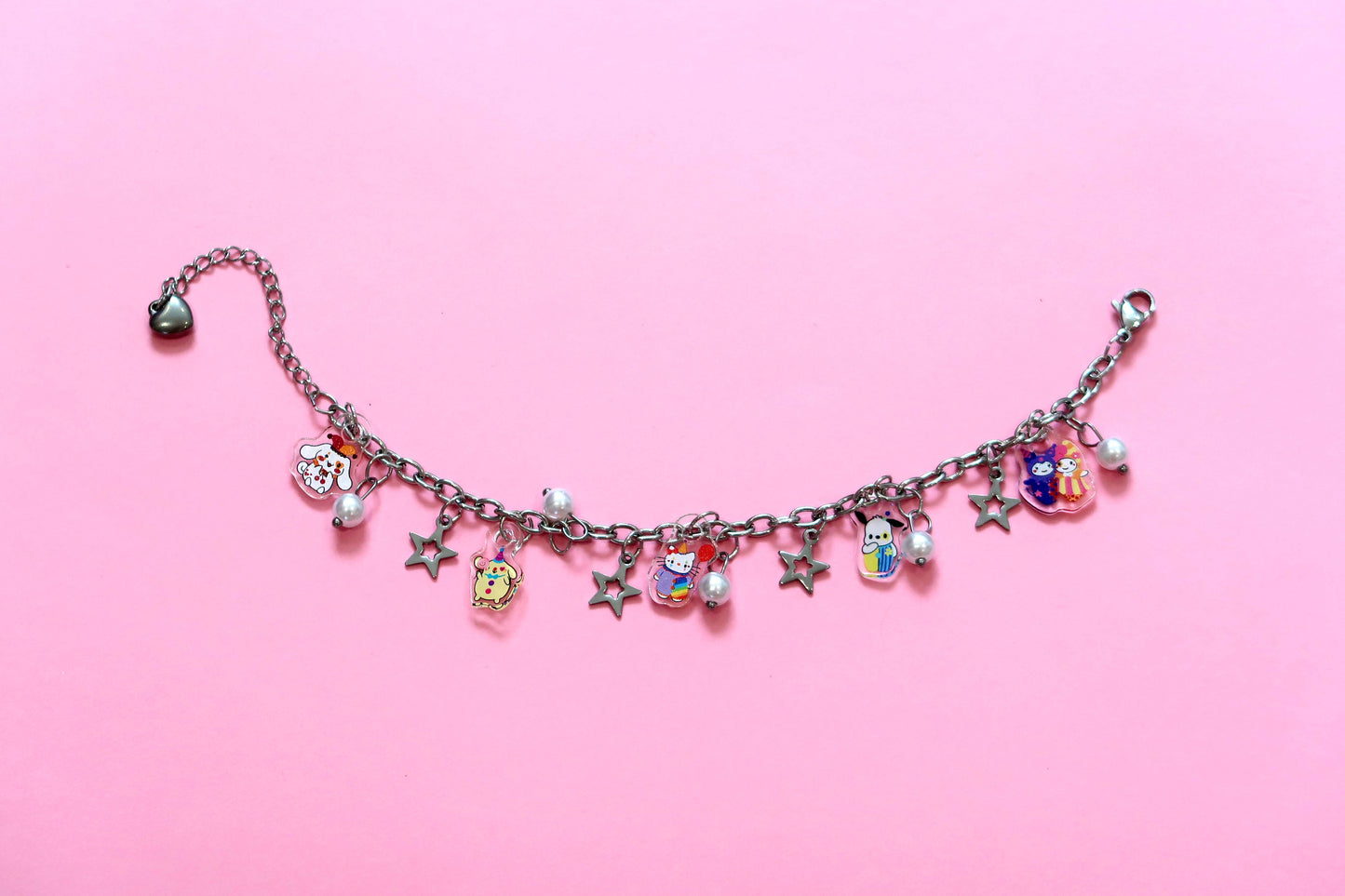 Sanrio Confetti Clown Acrylic Charm Bracelet