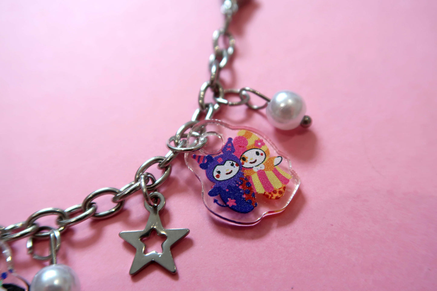 Sanrio Confetti Clown Acrylic Charm Bracelet