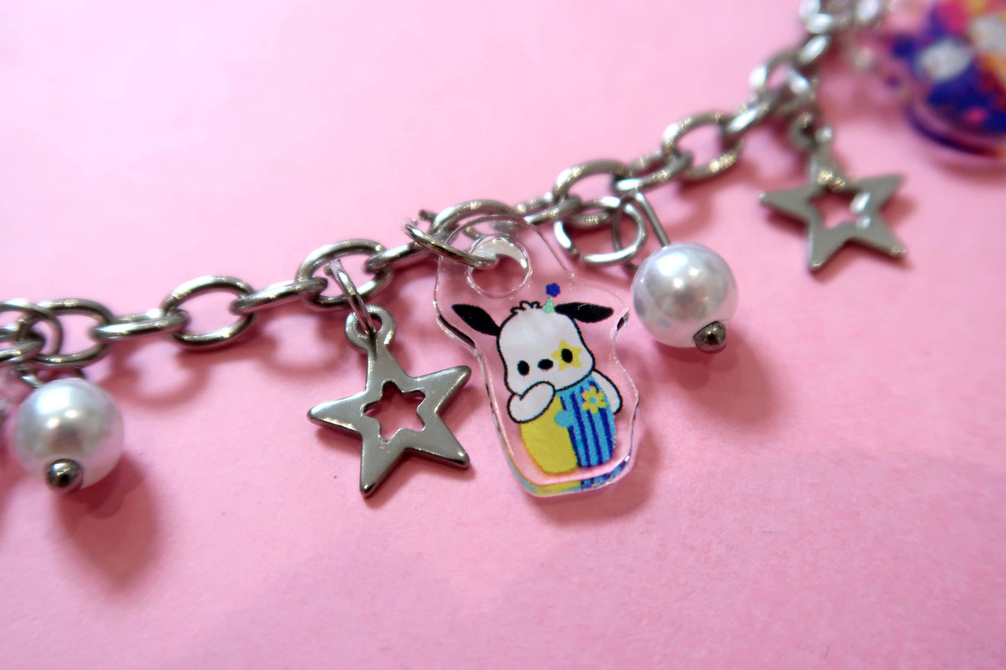 Sanrio Confetti Clown Acrylic Charm Bracelet