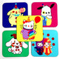 Sanrio Confetti Clown Coasters