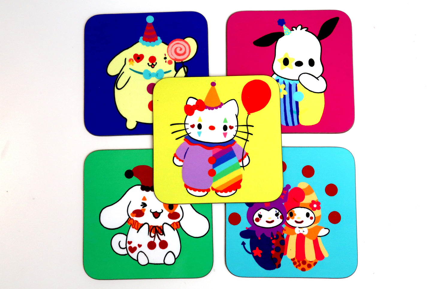 Sanrio Confetti Clown Coasters