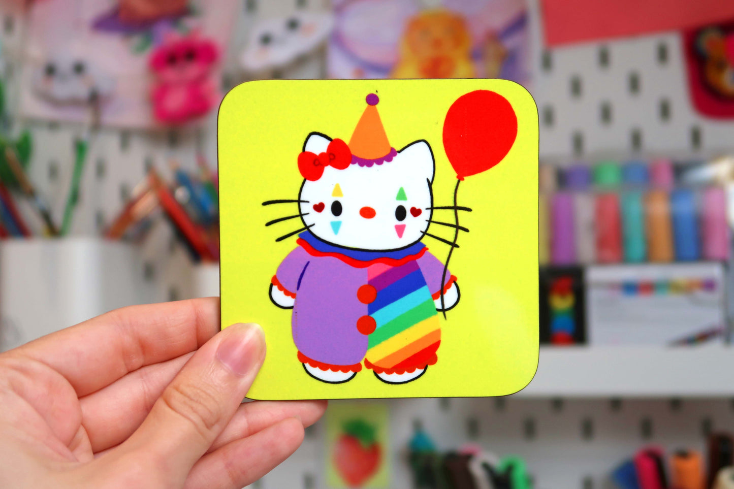 Sanrio Confetti Clown Coasters