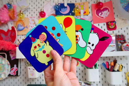 Sanrio Confetti Clown Coasters