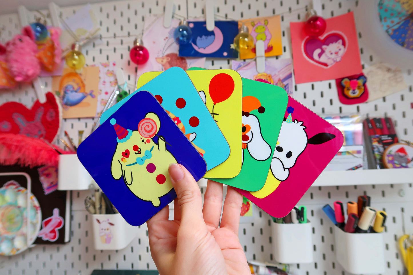 Sanrio Confetti Clown Coasters
