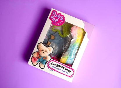 Dungarees Bear Moru Doll Craft Kit