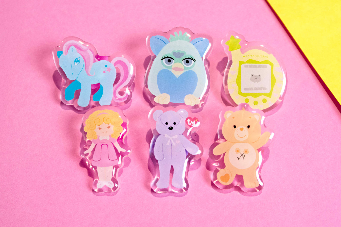 Childhood Nostalgia Mystery Box Acrylic Pins Surprise