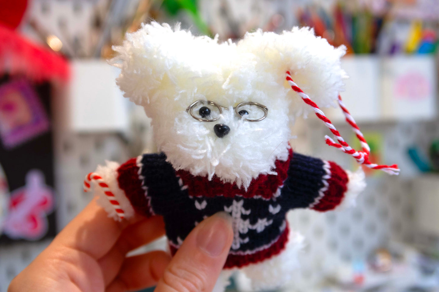 Moru Doll Bear and Bunny Christmas Decorations