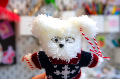 Moru Doll Bear and Bunny Christmas Decorations