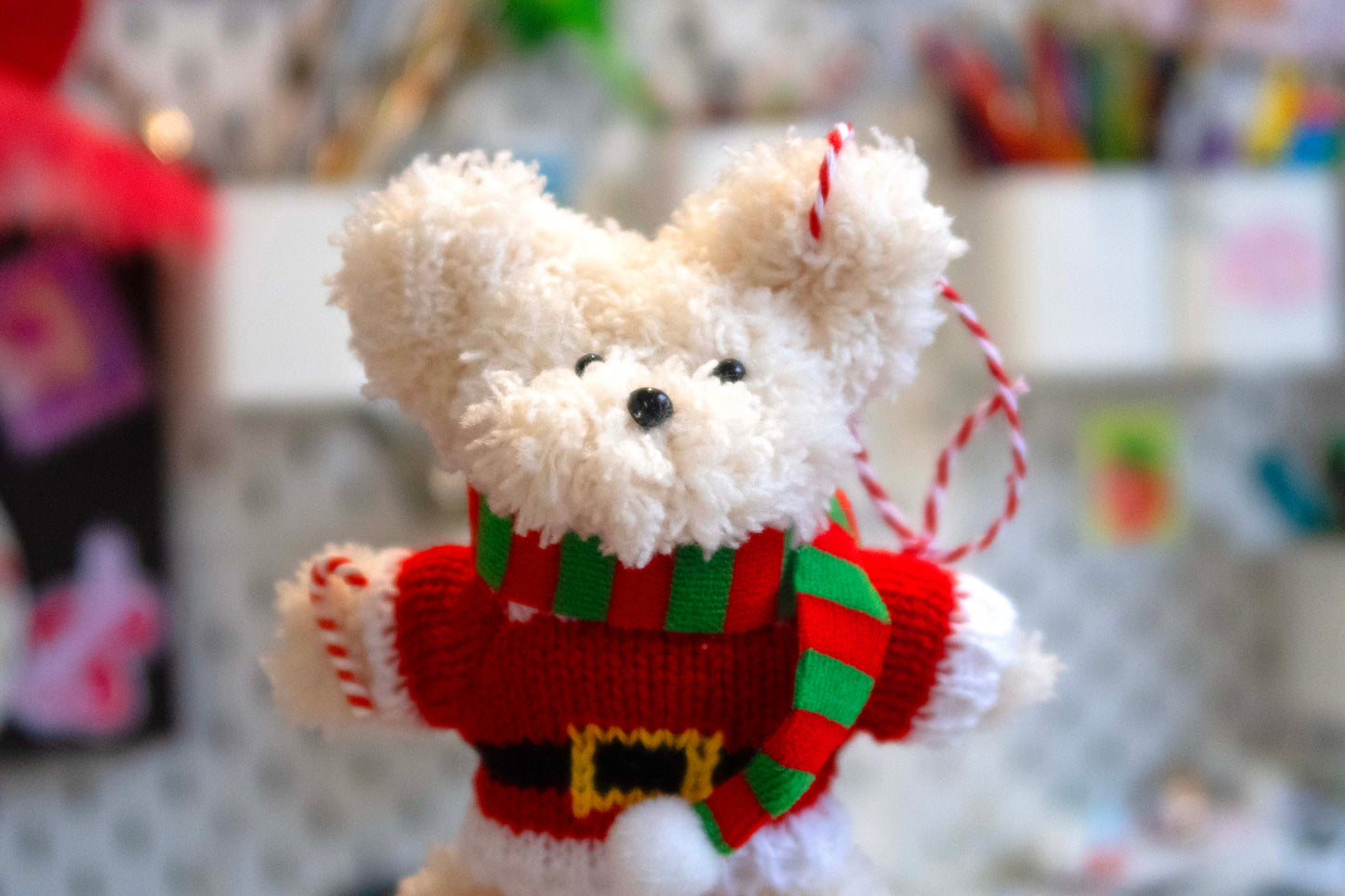 Moru Doll Bear and Bunny Christmas Decorations