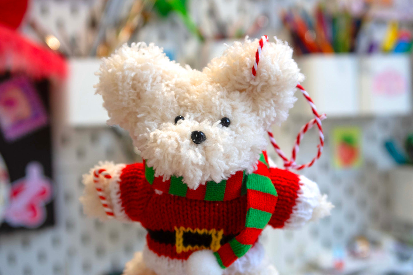 Moru Doll Bear and Bunny Christmas Decorations