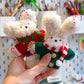 Moru Doll Bear and Bunny Christmas Decorations