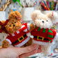 Moru Doll Bear and Bunny Christmas Decorations