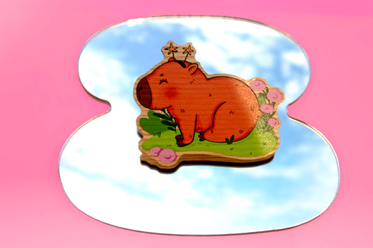 Capybara Wooden Pin