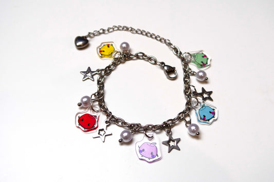 Stardew Valley Junimo Acrylic Charm Bracelet