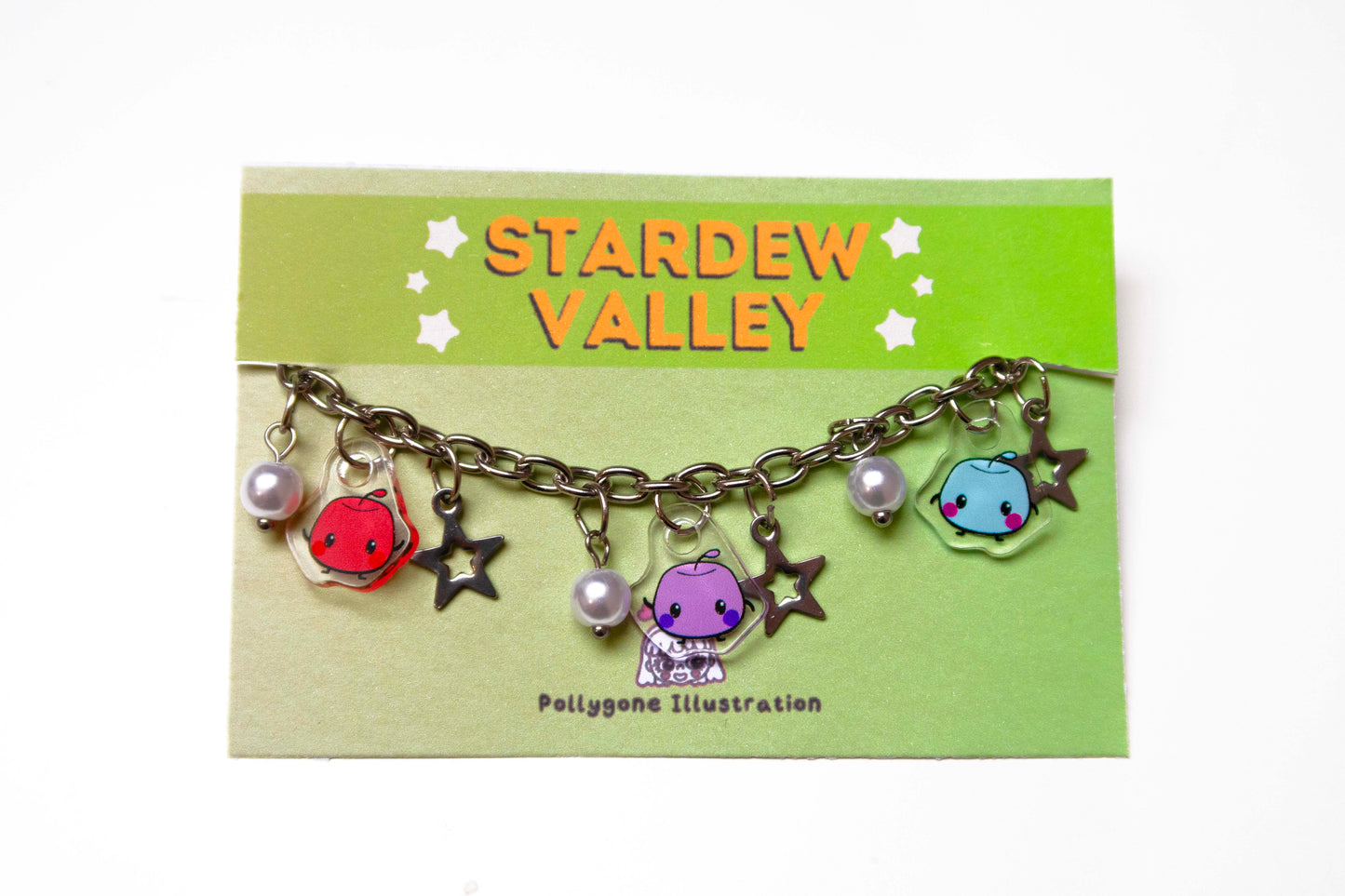Stardew Valley Junimo Acrylic Charm Bracelet