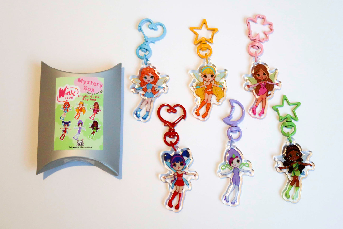 Winx Club Mystery Box Acrylic Keyrings Surprise