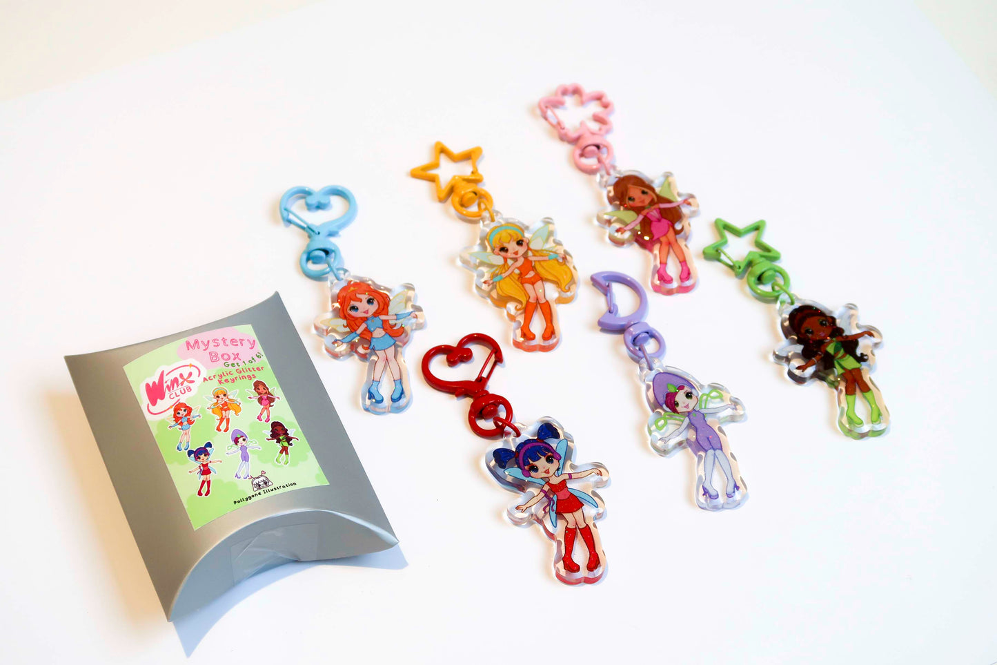 Winx Club Mystery Box Acrylic Keyrings Surprise