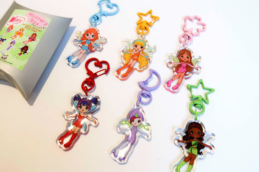 Winx Club Mystery Box Acrylic Keyrings Surprise