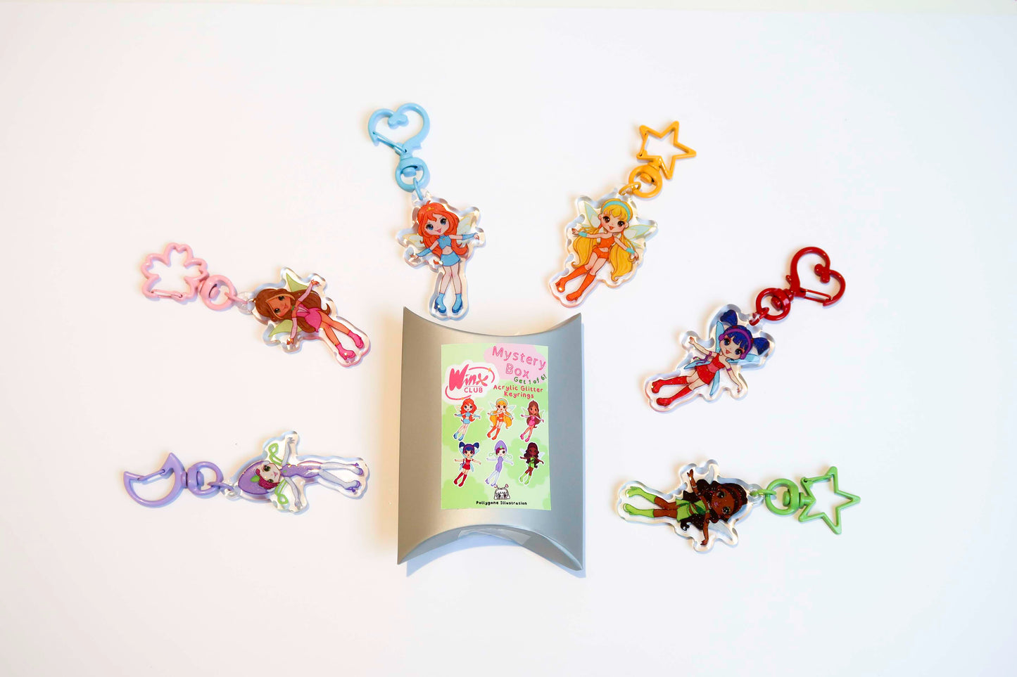 Winx Club Mystery Box Acrylic Keyrings Surprise