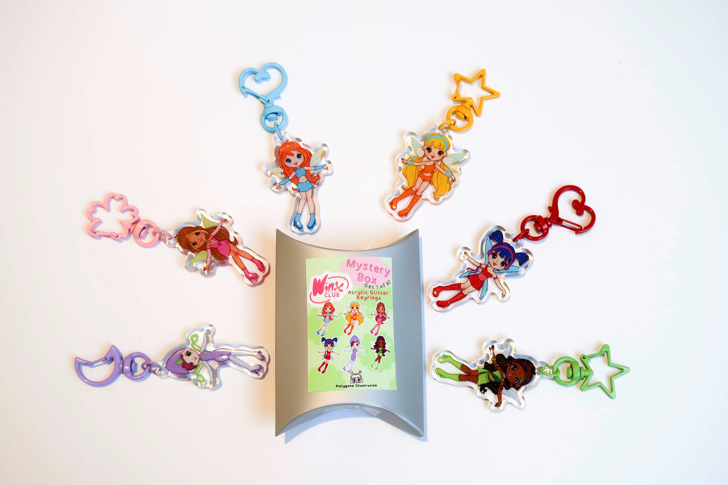 Winx Club Mystery Box Acrylic Keyrings Surprise