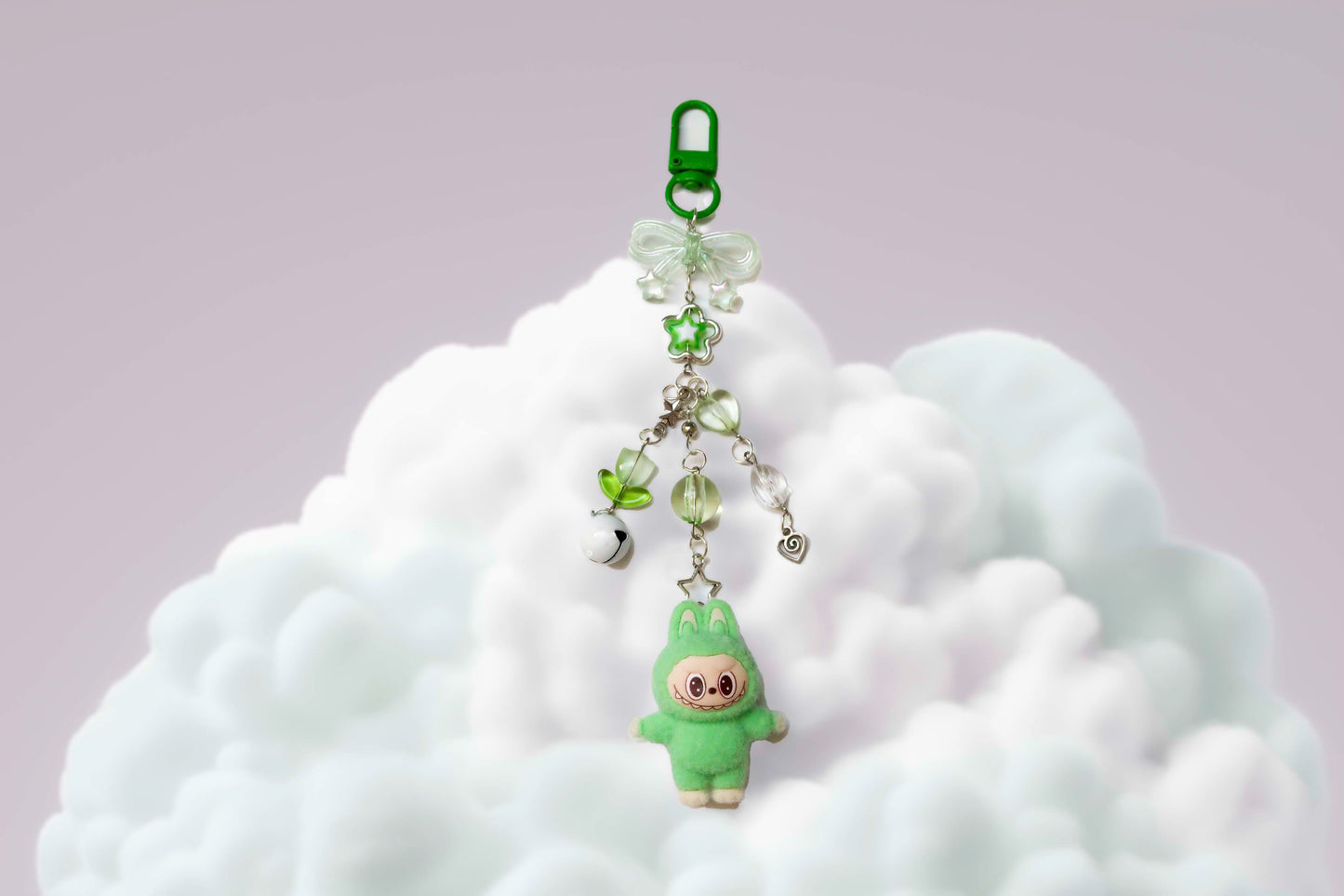 Labubu Forest Beaded Keyring