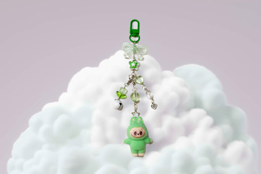 Labubu Forest Beaded Keyring