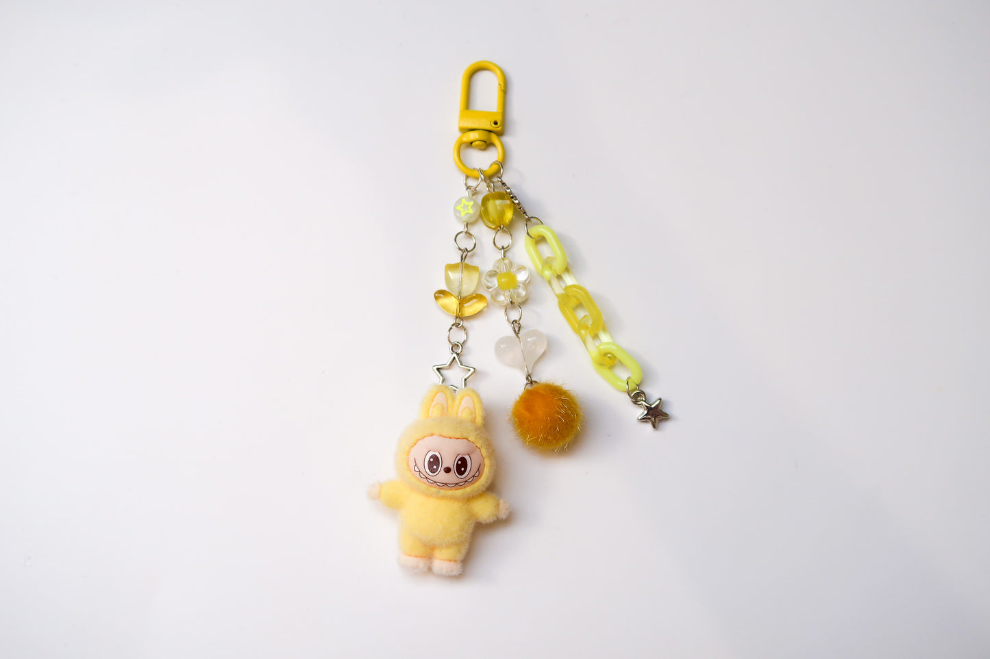 Labubu Lemon Beaded Keyring