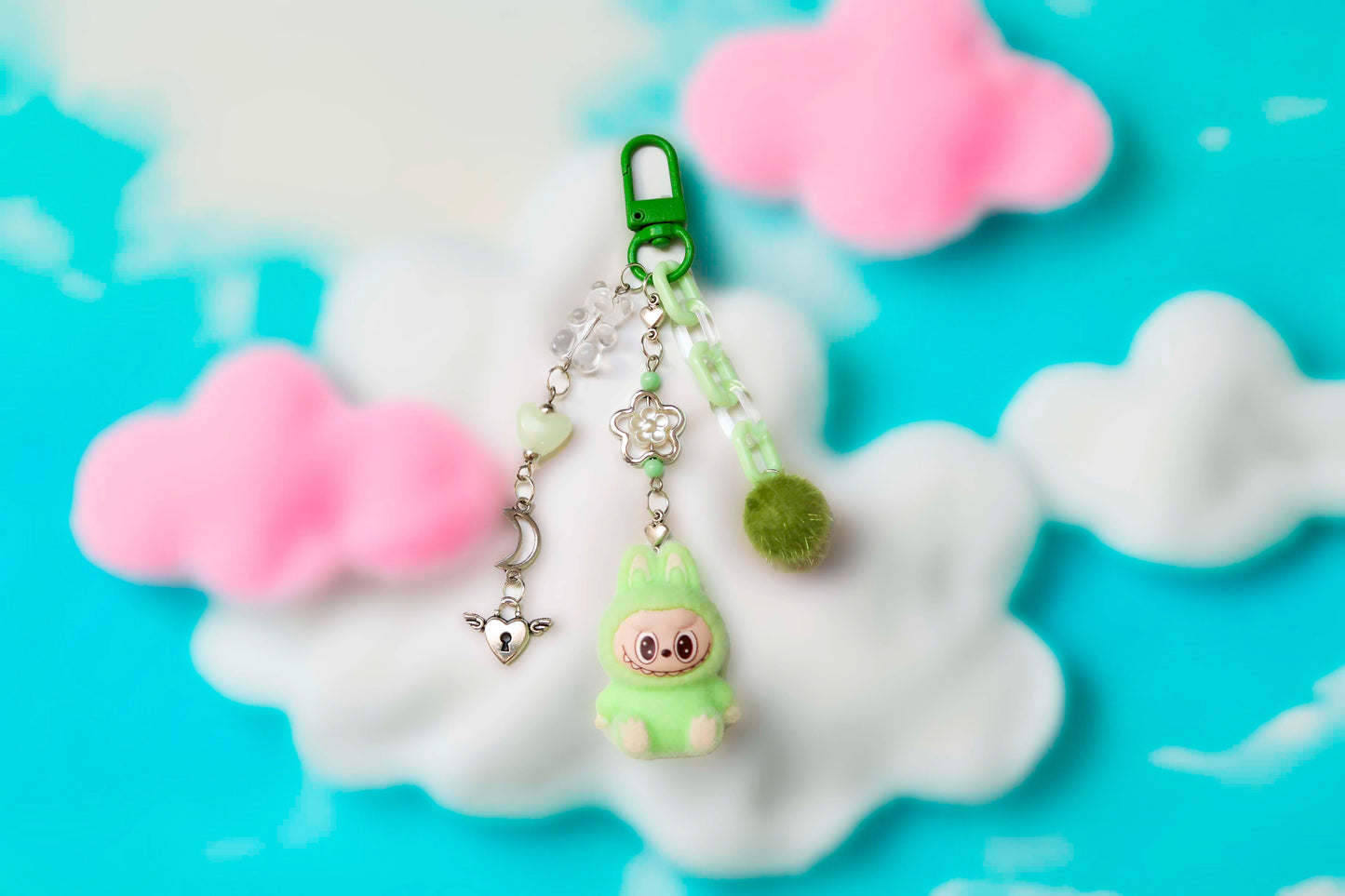 Labubu MiMi Daydream Beaded Keyring