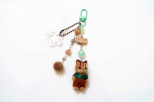 Walnut Squirrel Baby - Sylvanian Families Keyring
