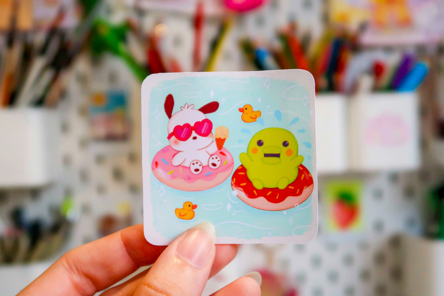 Pochacco & Kuchipatchi Sticker