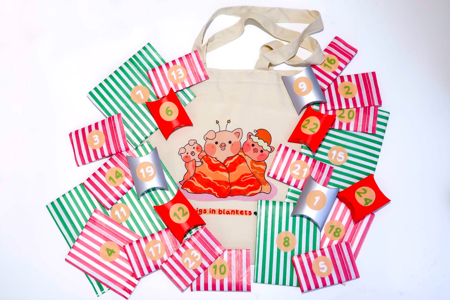 Preorder - Kawaii Advent Calendar – 24 Gifts + Exclusive Pigs in Blankets Tote Bag