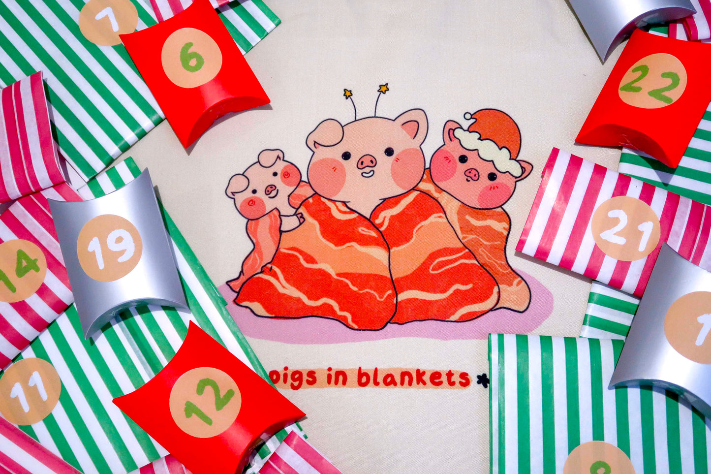 Preorder - Kawaii Advent Calendar – 24 Gifts + Exclusive Pigs in Blankets Tote Bag