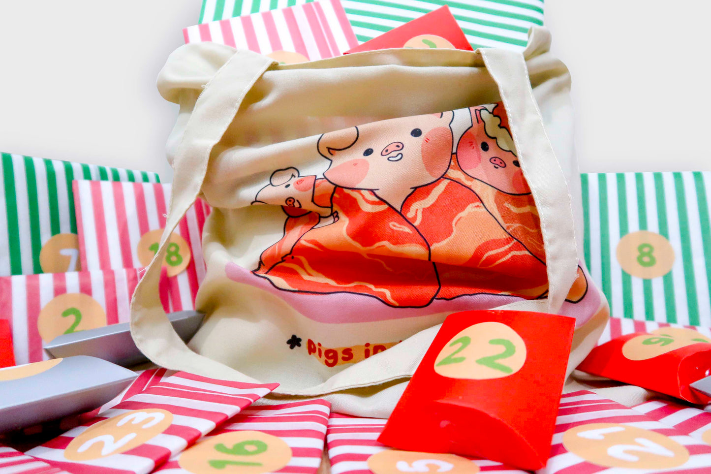 Preorder - Kawaii Advent Calendar – 24 Gifts + Exclusive Pigs in Blankets Tote Bag