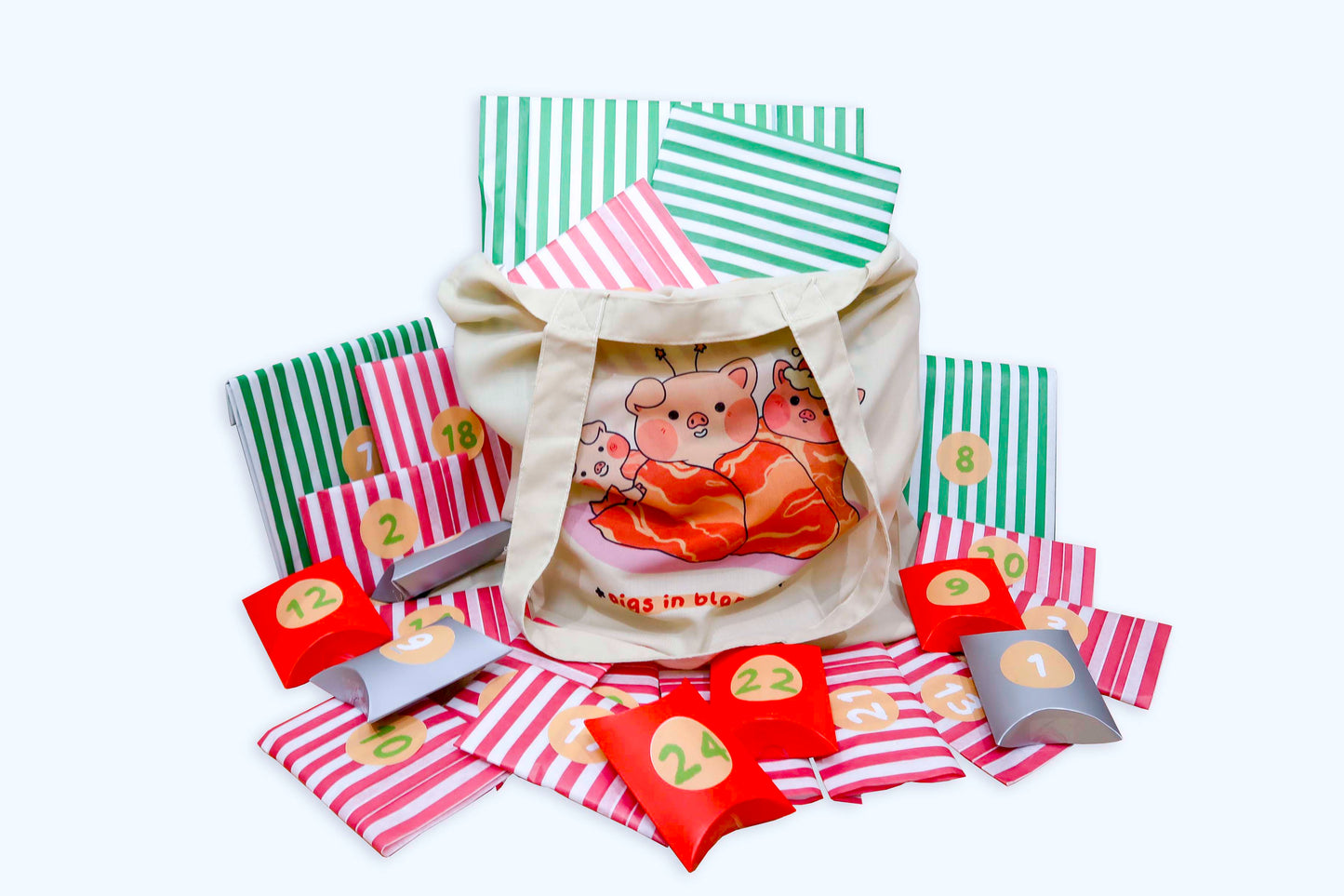 Preorder - Kawaii Advent Calendar – 24 Gifts + Exclusive Pigs in Blankets Tote Bag